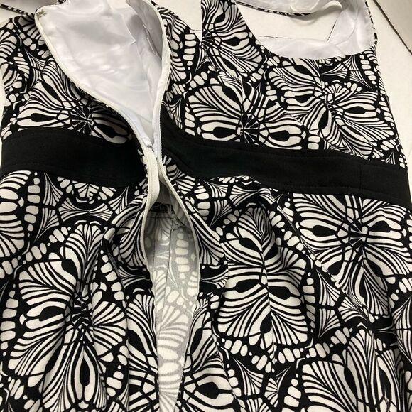 LONDON TIMES, Black&White, Geometric design, dress‎ - Picture 9 of 11